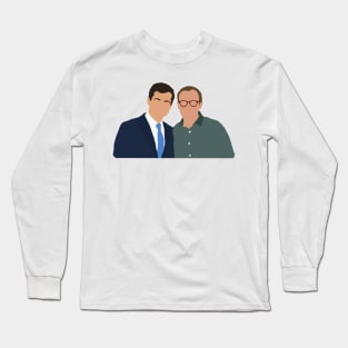 Pete Buttigieg and Chasten Glezman Buttigieg Drawing Long Sleeve T-Shirt